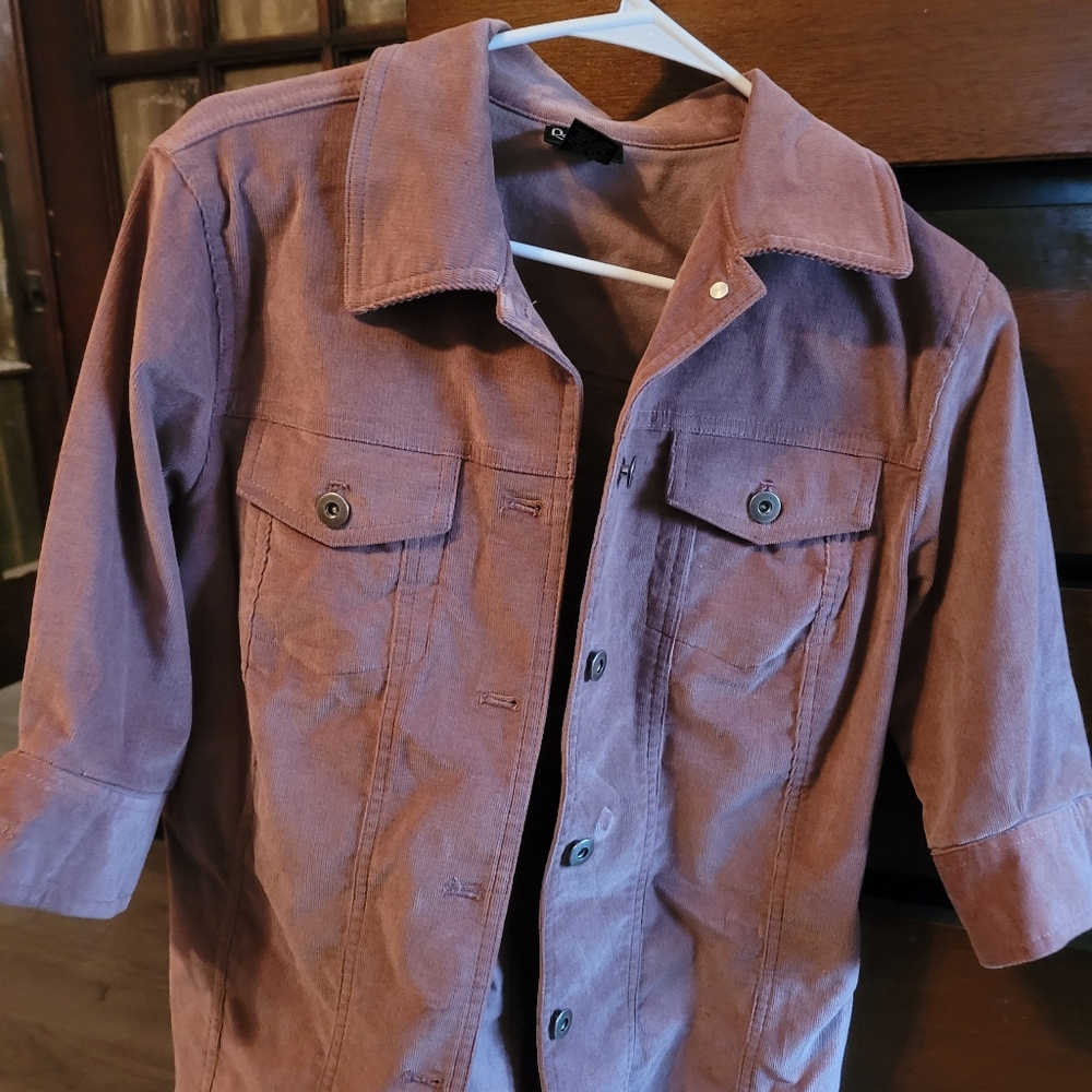 Corduroy jacket in pink size L